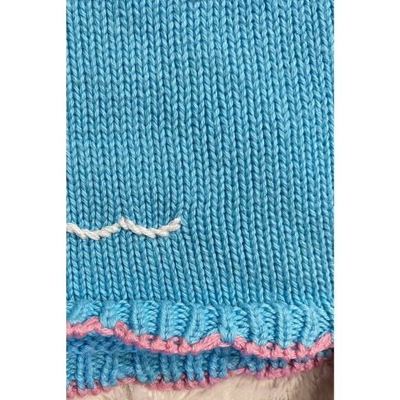 Zubels Baby Knit Mermaid Ocean Sea Sweater Size 6 Colorful Months Artsy - Picture 6 of 7